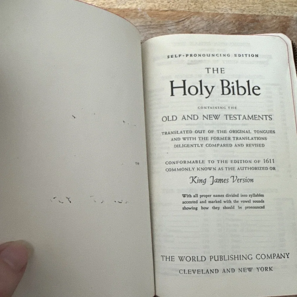 Vintage Holy Bible‎ Illustrated KJV  Zipper World Publishing Ephemera 1930s